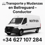 Furgoneta blanca NXTP.es para transporte y mudanzas en Bellreguard.