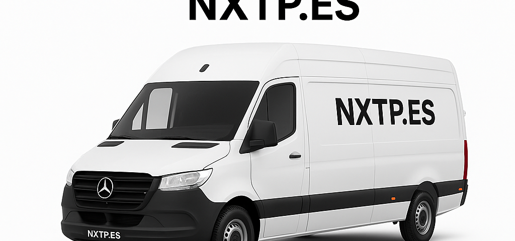 Furgoneta blanca NXTP.es para transporte y mudanzas en El Real de Gandía.