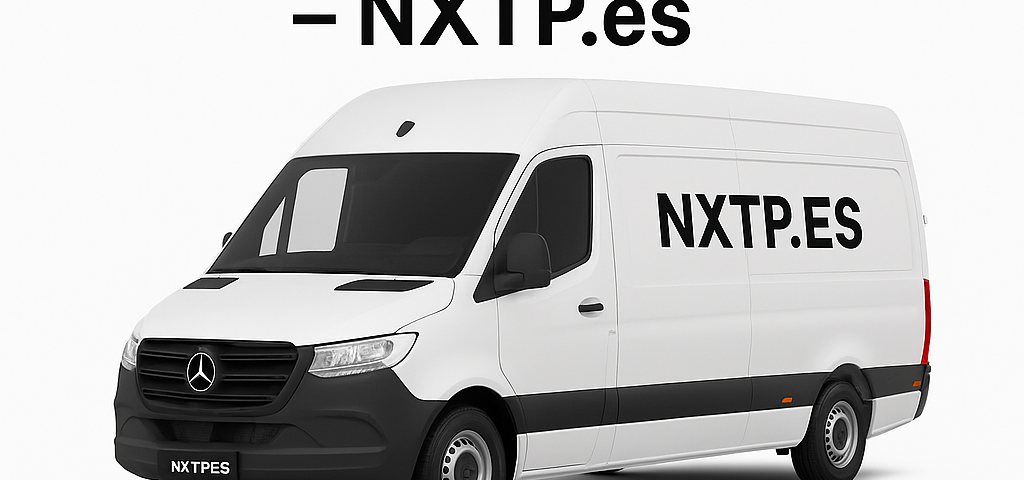 Furgoneta blanca NXTP.es para transporte y mudanzas en Palma de Gandía.