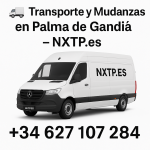 Furgoneta blanca NXTP.es para transporte y mudanzas en Palma de Gandía.