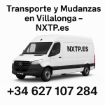 Furgoneta blanca NXTP.es para transporte y mudanzas en Villalonga.