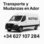 Furgoneta blanca NXTP.es para transporte y mudanzas en Ador.