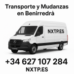Furgoneta blanca NXTP.es para transporte y mudanzas en Benirredrà.