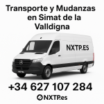 Furgoneta blanca NXTP.es para transporte y mudanzas en Simat de la Valldigna.