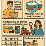 Ilustración cómic Flat Design sobre seguro de envío a Bulgaria con NXTP.es.
