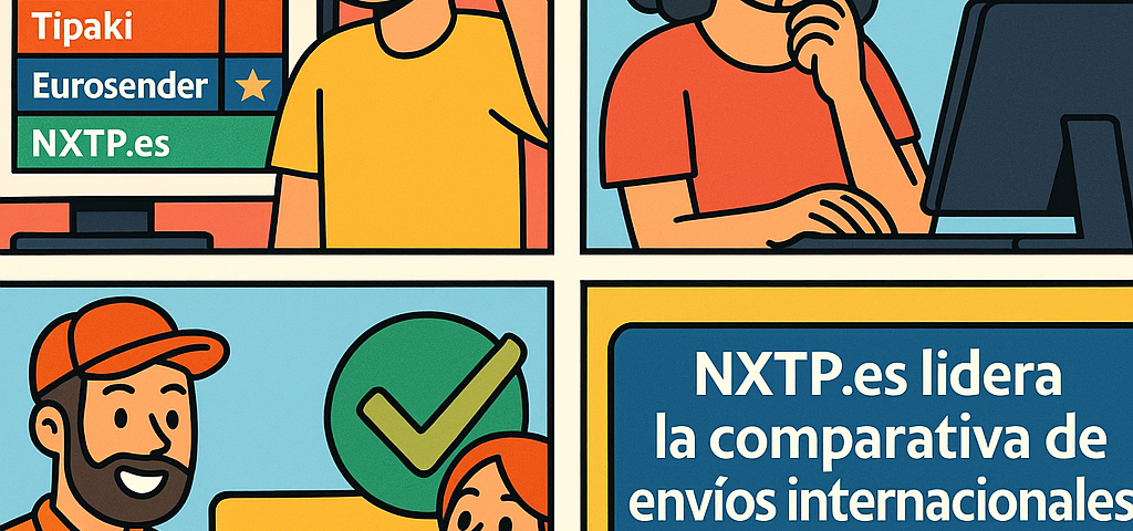 mejor comparador envíos internacionales 2024 con NXTP.es líder en satisfacción.